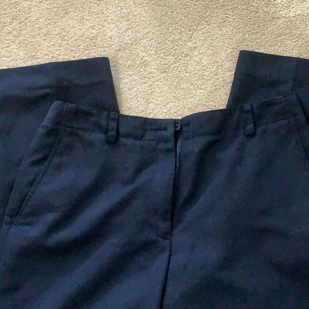 🦋 LIZ CLAIBORNE Lizsport navy blue dress slacks, size 12 - Picture 3 of 8
